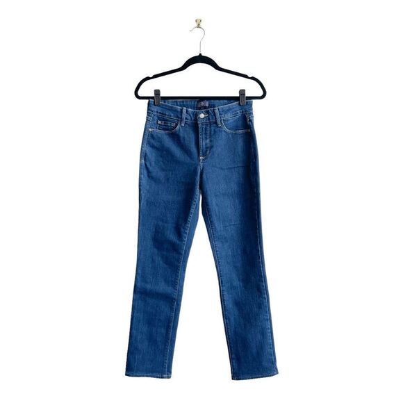 NYDJ Women Denim Jeans Slim Pants Blue Wash Size 6 Lift Tuck - Picture 2 of 9